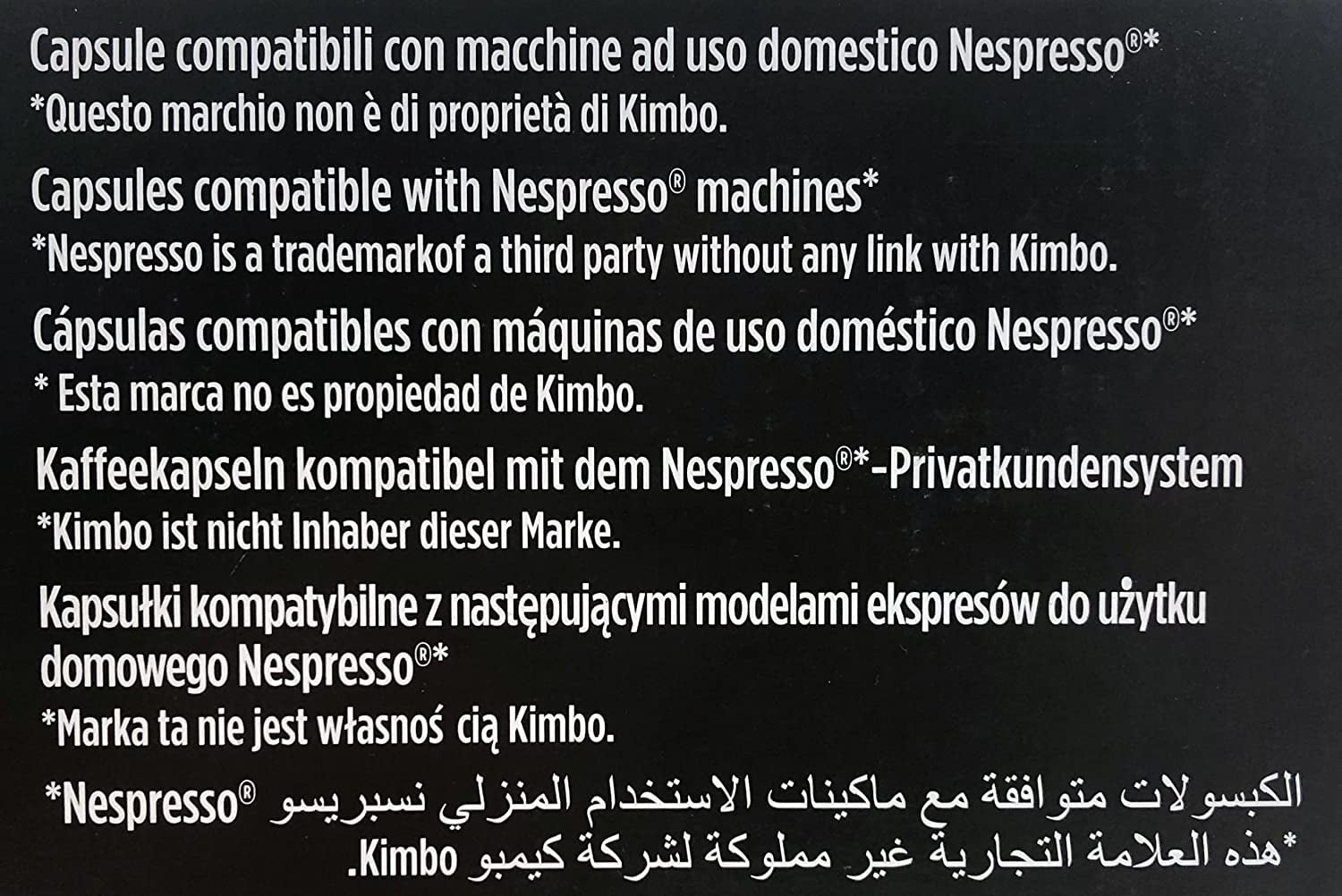 Kimbo Espresso Napoli Nespresso Capsules, 100% Arabica Coffee (Pack of 100 Capsules)