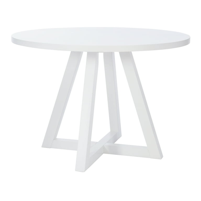 Powell Stacie Round Dining Table White Walmart