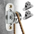 thumbnail image 6 of BESTOYARD 2Sets Heavy Duty Stainless Steel Rope Pulley Block with Ball Bearing Rollers for Industry, 6 of 8