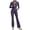 Dark Purple, variant on Women 2 Piece Workout Sets Long Sleeve Jacket Flare Long Yoga Pants Workout Sets Tracksuit Beige L