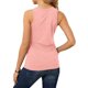 thumbnail image 4 of Playeras,Blusas y Tops,Ropa para Mujer Camisetas Sin Mangas Para Adolescentes Mujeres entrenamiento elegante sexy o cuello sin mangas sólido transpirable tops camisa (Hot Pink, XL), 4 of 7