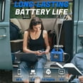 thumbnail image 5 of LIPOWER Portable Power Stations 300W, 296Wh 80000mAh Solar Generator Emergency Backup Battery with LED Light for Camping Travel Road Trip RV, 5 of 10