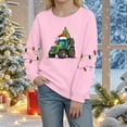 thumbnail image 2 of yocbz Toddler Girl Christmas Top Cute Tops for Girls Long Sleeve Christmas Shirts Xmas Candy Gift Print Cute Graphic Shirts T Shirts Kids Kids Clothes Pink,Size for 2-3 Years, 2 of 4