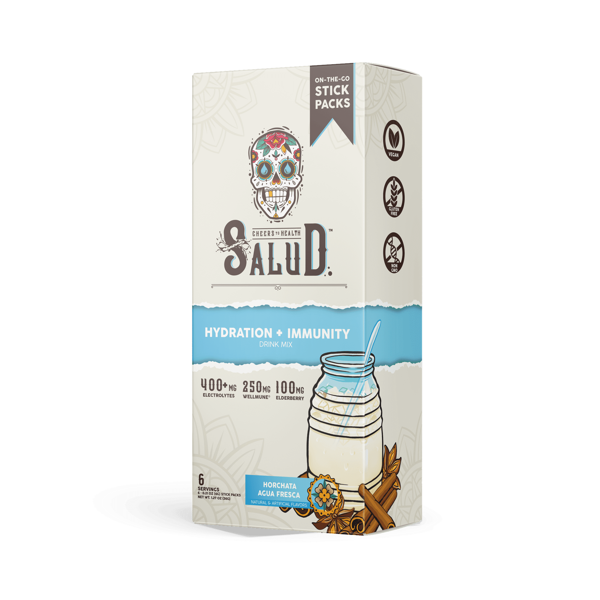 Taste Salud, Hydration + Immunity Drink Mix, Horchata, 1.27 oz