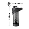 thumbnail image 3 of S SERENABLE Coffee Milkshakes Protein Shaker Bottle Blender Black, 3 of 3