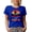 Royal Blue, variant on Retro Keep Calm and Pedal On - Bicyclist, Cyclist or Mountain Biker, Black T-Shirt, Small