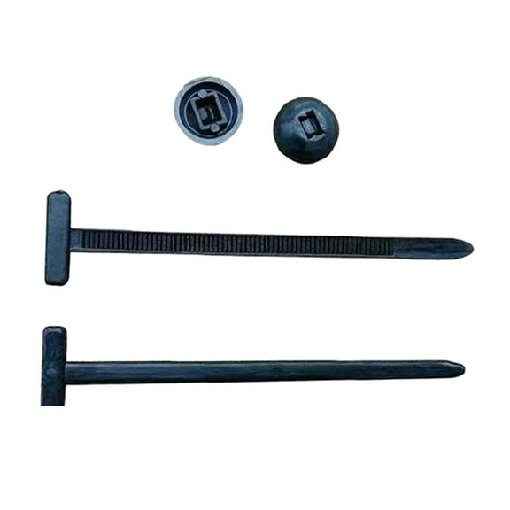 100PCS Nylon Universal Cable Tie Buckle, Heavy Duty Self Locking Nylon Zip Ties, Multipurpose Cable Ties Tool, UV Resistant Black Zipties for Car Daily Repair