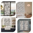 thumbnail image 7 of Farmhouse Black Floral Window Privacy Film Linen Boho Flower Rustic Country Decorative Glass Window Film UV Blocking Static Cling Non-Adhesive Sticker Covering for Home Door 35.4x78.7 inches, 7 of 7