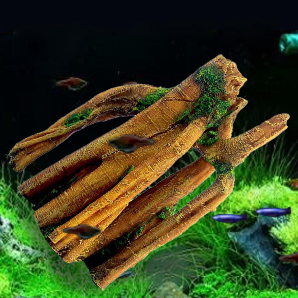 Aquarium Artificial Tree Trunk Driftwood Decoration Underwater Landscape Fish for Ornament Accessories