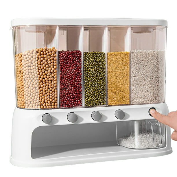 Younar Cereal Containers Storage 20KG Wall Mounted Dry Food Dispenser