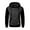 Black, variant on ZUKMRJPC Men's Hooded Sweatshirt Casual Patchwork Zipper Drawstring Lightweight Pullover Sweatshirt with Pockets for Running Sport Workout