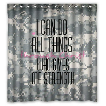 Hellodecor Christian Bible Verse Philippians 4 13 Camo Camouflage