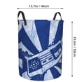 thumbnail image 4 of DouZhe Waterproof Collapsible Large Laundry Baskets, Retro Game Controller Prints Circular Hamper with Handles, 4 of 7