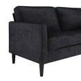 Mr. Kate Winston Sofa with Pocket Coils, Dark Gray Velvet