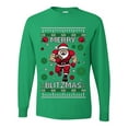 thumbnail image 2 of Wild Bobby Merry Blitzmas, Football Christmas Sweater Design | Holiday Unisex Men Long Sleeve Shirt, 2 of 5