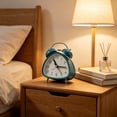thumbnail image 5 of Vintage Alarm Clock,Alarm Clocks for Heavy Sleepers,Silent Metal Twin Bell Alarm Clock, Retro Alarm Clocks Bedside with Night Light Function, 5 of 7