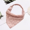 thumbnail image 3 of Pañuelo floral para mujer Pañuelo elástico suave Boho Banda para el cabello Rosa Hugo bandanas de pelo, 3 of 10