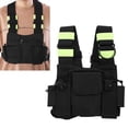thumbnail image 3 of Paquete de pecho para walkie talkie, chaleco universal para walkie talkie, bolsa colgante para walkie talkie, arnés, bolsa para el pecho, instalación sin esfuerzo, 3 of 8