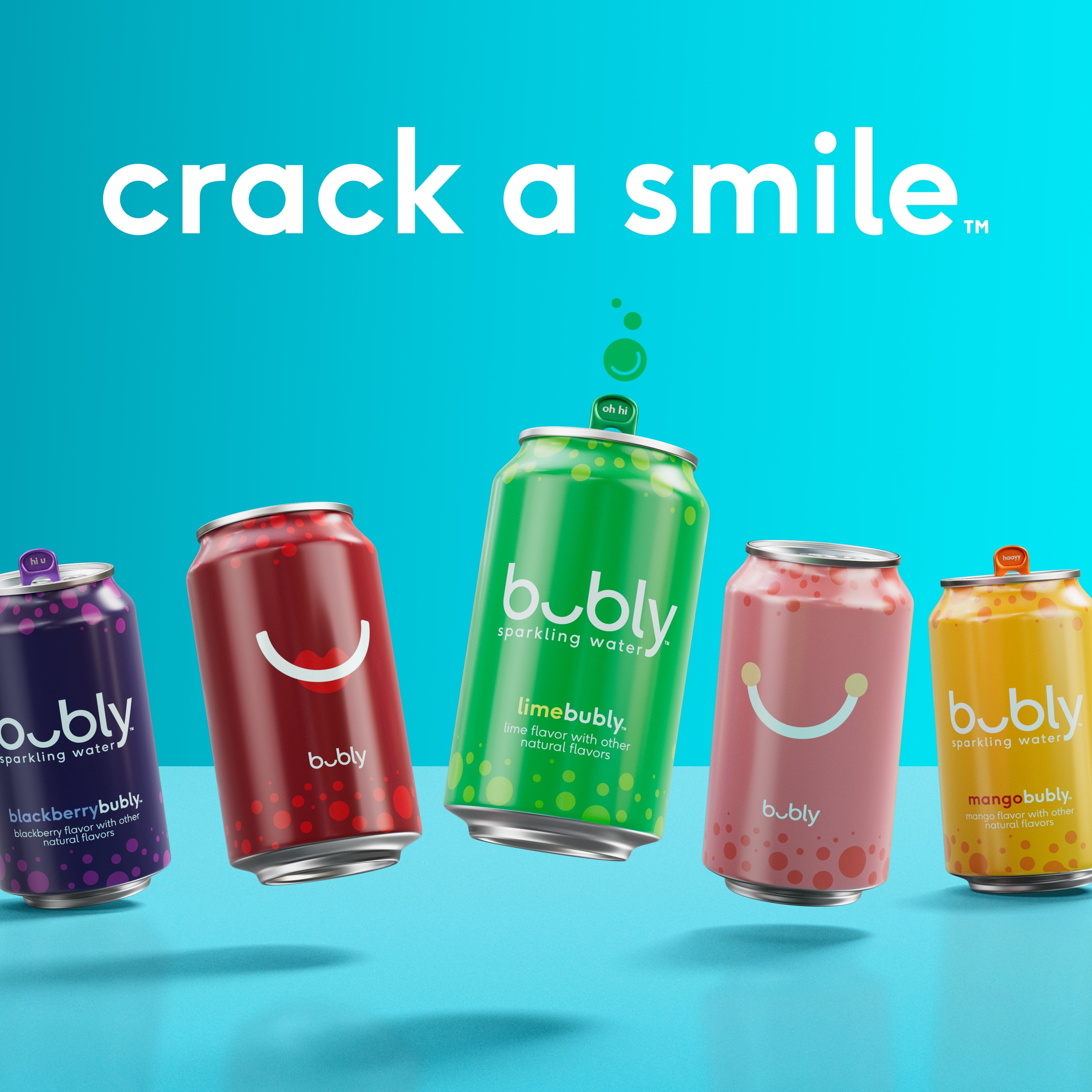 bubly Mango Sparkling Water, 12 fl oz, 8 Pack Cans