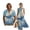 Whale Bird Clouds, variant on FOR U DESIGNS Vintage Tree Leaf Print Couple Matching Outfits Chinese Style Couple Shirt and Dress Linen-Like Men's Button Down Shirt Womens Sleeveless Summer Dress