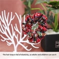 thumbnail image 4 of Vogacara Retro Christmas Hair Rope Plaid Tie Hair Streamer Colorful Festival Tocado Elegante Christmas Scrunchies Elástico Accesorios para el cabello Cuidado del cabello Vogacara CE001746-00, 4 of 6