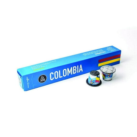 Nespresso Capsules - Fully Compatible Nespresso Pods for your Nespresso Machine - COLOMBIA, Espresso Original Coffee Pods, 1 Sleeve (10 Capsules)