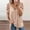 Khaki, variant on Womens Cold Shoulder Top Cute Graphic Cut Out Top Zipper Front Exposed Shoulder with Strap Detail for Summer Daily or Casual Outings,Gray XL