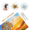 thumbnail image 4 of Colorido rompecabezas con forma de árbol de la vida con vidrieras, rompecabezas de 1000 piezas para adultos, desafiante y único (19,7 x 27,6 pulgadas), 4 of 7