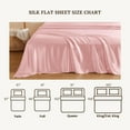 thumbnail image 3 of THXSILK Silk Flat Sheet,Grade 6A Silk Queen Size Flat Sheet Only,100% Pure Mulberry Silk,Luxury Ultra Soft Breathable Cooling Bedding,Pink, 3 of 6