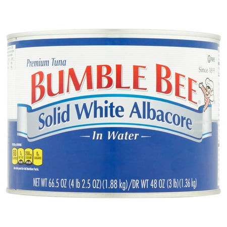Bumble Bee Solid White Albacore Tuna in Water, 66.5oz can
