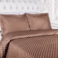 thumbnail image 2 of Superior 600 Thread Count Polka Dots Cotton Blend Taupe Duvet Cover Set, Full/ Queen (2 Count), 2 of 8