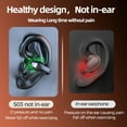 thumbnail image 2 of PDKUAI Bone Conduction Earphone Bluetooth 5.2 Ear Clip on Ear Earring Wireless Headphones Sports Headsets Earhook with Mic, 2 of 6
