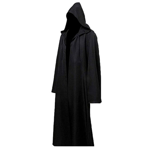 LHJ Men Tunic Hooded Robe Cloak Knight Fancy Cool Cosplay Costume