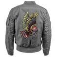 thumbnail image 2 of Ma Croix Mens Souvenir Bomber Jacket Premium MA-1 Flight Outerwear, 2 of 3