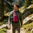 thumbnail image 6 of Leodye 1PCS Lightweight Nylon Chest Sling Bag, Multi-pocket Layered Storage, Casual Shoulder Backpack for Travel Outdoor Commute Daily Items -13.78×6.69×1.57in, 6 of 6