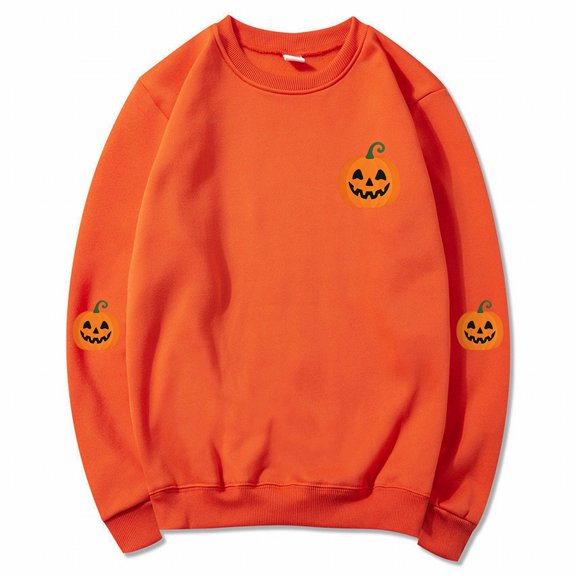 Vintage Washed Graphic Crewneck Sweatshirt for Women Witchy Vibes Aesthetic Tops Perfect for Trick or Treat Autumn Party