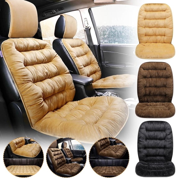 Outoloxit Warm Winter Car Seat Cover Ultra Soft Cushion Pad for Front Rear Seats Easy Installation Universal Fit All Vehicles