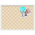 thumbnail image 2 of PinPix 30x22 Custom Cork Bulletin Board Diamond Modern Pattern Beige Poster Board Has a Fabric Style Canvas Finish, Framed in Diamond Modern Pattern Beige, by ArtToFrames (PinPix-1800), 2 of 5