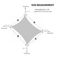 thumbnail image 4 of Sun Shade Sail Rectangle, 16' x 20' UV Block Canopy for Patio Backyard Lawn Garden Outdoor Activities (Gray), 4 of 9