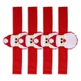 thumbnail image 4 of Miangastore Fête de Famille Rouge 4 Pcs 11.79x1.57x0.12 Po Anneaux de Serviette Uniques, 4 of 8
