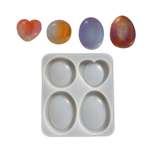 Multipurpose Silicone Stone Molds For Resin Epoxy Crafts Soap Making And Creative Gift Design