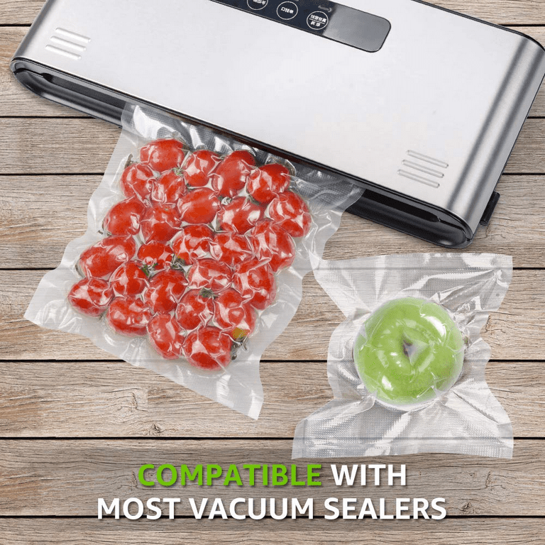 Syntus Vacuum Sealer Bags, 6 Pack 2 Rolls 11 x 10' and 2 Rolls 8 x 10' and 2 Rolls 6 x 10' Commercial Grade Food Saver Bag Rolls, BPA Free Food