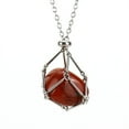 thumbnail image 3 of Deeceymbur Adjustable Crystal Necklace Cage Pendant Empty Stone Holder Quartz Wire Mesh Pocket Replacement Chain for Jewelry Making Craft, 3 of 7