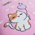 thumbnail image 5 of Cobertor Ligero Matrimonial Elefantito Meow Color Rosa Gatitos Suave Térmica, 5 of 5