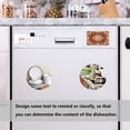 thumbnail image 3 of 2 Pcs Strong Fridge Magnets Gold Red Mandala Refrigerator Magnets Sticker Decor for Whiteboards Locker 4"x2.5", 3 of 5