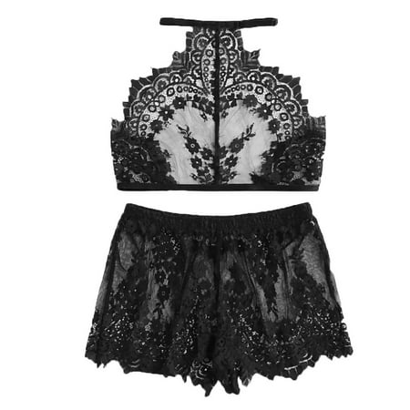 

UmitayWomens fascinating Plus Size Sling Sleepwear Lingerie Lace Nightwear Underwear Set