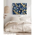 thumbnail image 3 of Lemon Bird Wall Art for Living Room,Canvas Picture Wall Decor for Bathroom Bedroom,Blue Yellow Pastoral Flowers Plant Summer Painting Artwork for Office Kitchen Hallway Dining Room Home Decor 24"x32", 3 of 8