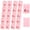 20 Pcs--pink--2.3x3.9x6", variant on 12 Pcs Kraft Paper Bags with Window, 2.8x7.87x7.68 Inch Stand Up Gift Bag with Handles Gift Bag with Clear Window for Candy Cookies Packaging Wedding Christmas Party Store Retail, Black