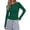 Green, variant on PRETTYGARDEN Women's Long Sleeve Ribbed Knit Pullover Sweaters | Contrast Trim, Going Out Tops, Soft Stretch Fabric, Slim Fitted, Scallop Edge, Casual Fall Outfits, Layering Winter Clothing