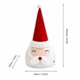 thumbnail image 3 of Christmas Decoration Singing Santa Hat with Glowing Light and Swaying Motion, 1 Piece, Red and White, for Holiday Tabletop Display, Interactive Music Plush Toys, 3 of 4